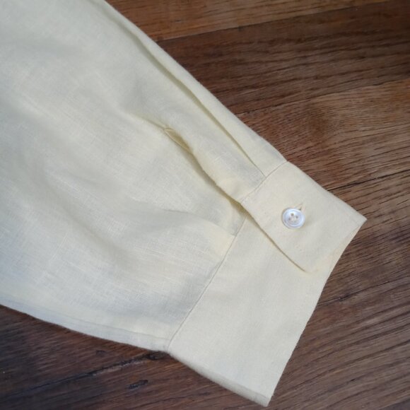 J. JILL love linen button front shirt in sunlight (XL) - Picture 11 of 14